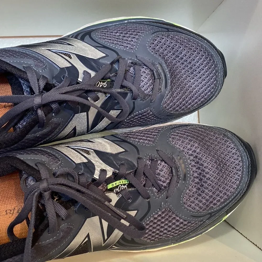 New Balance Mens 940v3 Stability Running Sneakers Athletic Size 14W Blue Gray